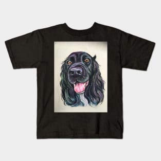 Black Cocker Spaniel Kids T-Shirt